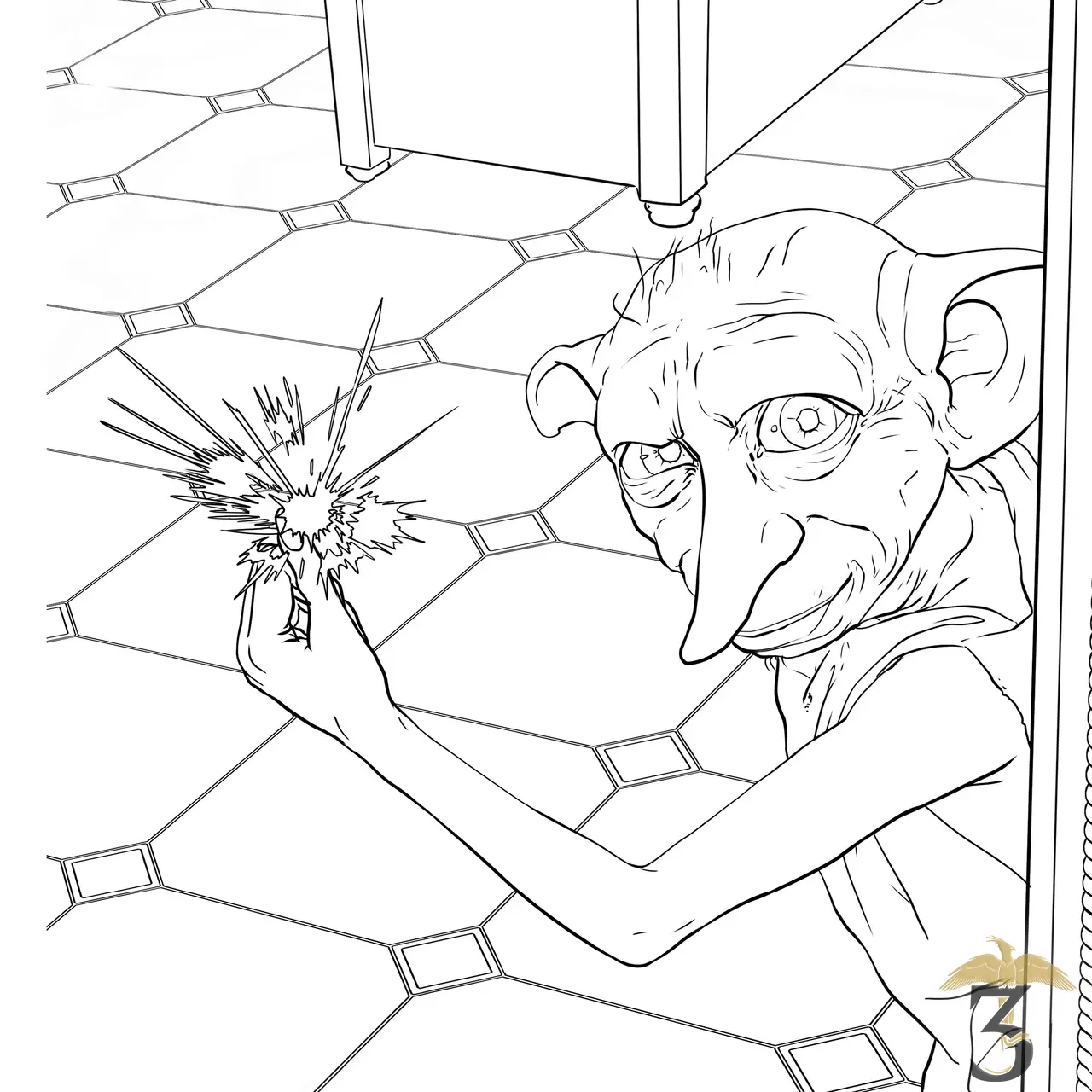 Harry Potter, Coloriages phosphorescents en vente au magasin Harry Potter Les Trois Reliques, photo N°4