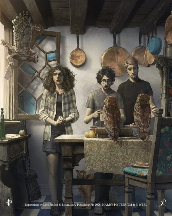 Harry potter et le prince de sang-mêlé grand livre illustré par levi pinfold chez les 3 Reliques boutique Harry Potter