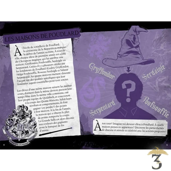 Harry Potter - Le Journal Créatif: Les Maisons de Poudlard - Les Trois Reliques, magasin Harry Potter - Photo N°3