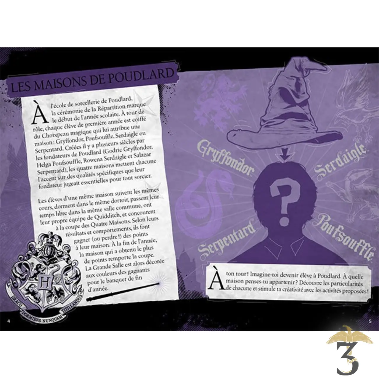 Harry Potter - Le Journal Créatif: Les Maisons de Poudlard - Les Trois Reliques, magasin Harry Potter - Photo N°3