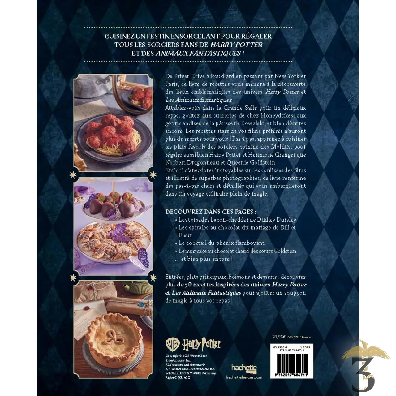 Harry potter – le livre de recettes officiel. plus de 70 recettes pour régaler les sorciers du monde entier - Les Trois Reliques, magasin Harry Potter - Photo N°2