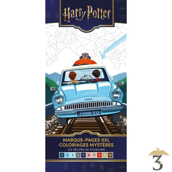 Harry potter – les décors de poudlard : harry potter – marque-pages xxl – coloriages mystères - Les Trois Reliques, magasin Harry Potter - Photo N°1