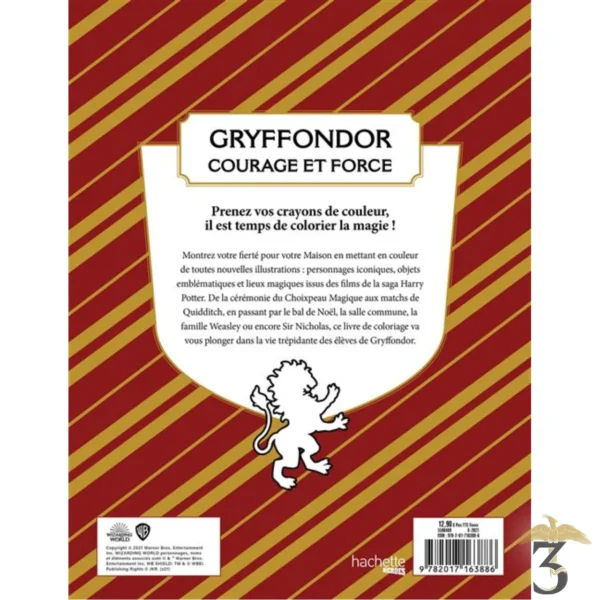 HARRY POTTER LIVRE DE COLORIAGE GRYFFONDOR - Les Trois Reliques, magasin Harry Potter - Photo N°2