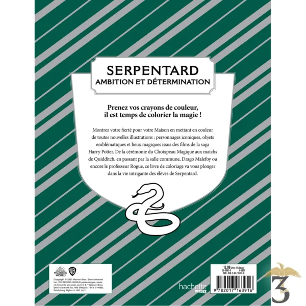 HARRY POTTER LIVRE DE COLORIAGE SERPENTARD - Les Trois Reliques, magasin Harry Potter - Photo N°2