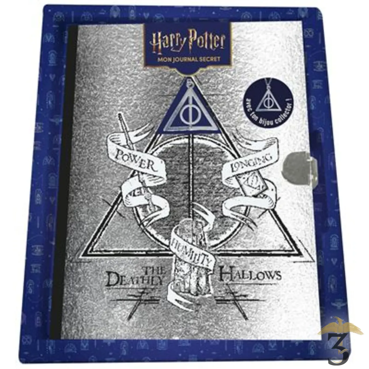 Harry potter – mon journal secret reliques de la mort avec pendentif - Les Trois Reliques, magasin Harry Potter - Photo N°1