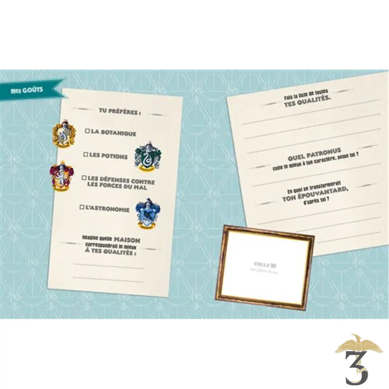 Harry potter – mon journal secret reliques de la mort avec pendentif - Les Trois Reliques, magasin Harry Potter - Photo N°5