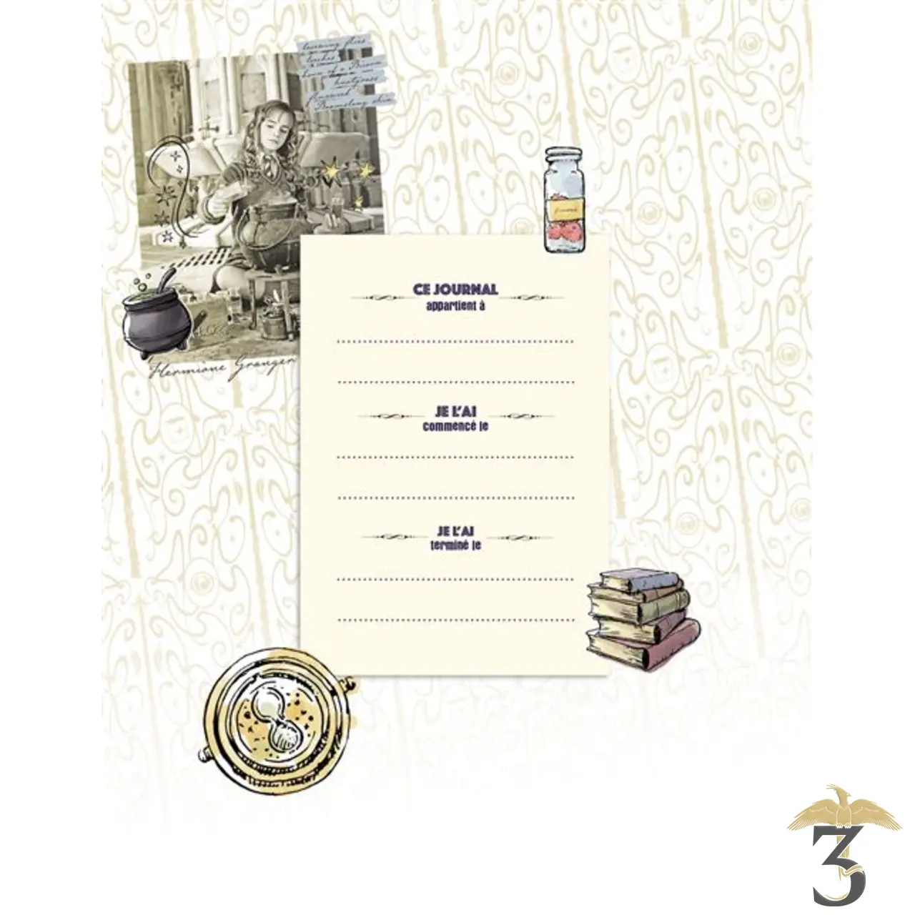 Harry potter – mon journal secret retourneur de temps pendentif - Les Trois Reliques, magasin Harry Potter - Photo N°3
