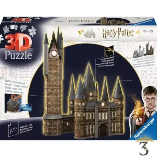 Harry potter puzzle 3d 540 pieces tour d astronomie edition nuit - Les Trois Reliques, magasin Harry Potter - Photo N°1