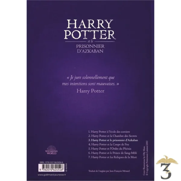 Harry potter tome 3 – harry potter et le prisonnier d azkaban grand format – édition 2017 - Les Trois Reliques, magasin Harry Potter - Photo N°2