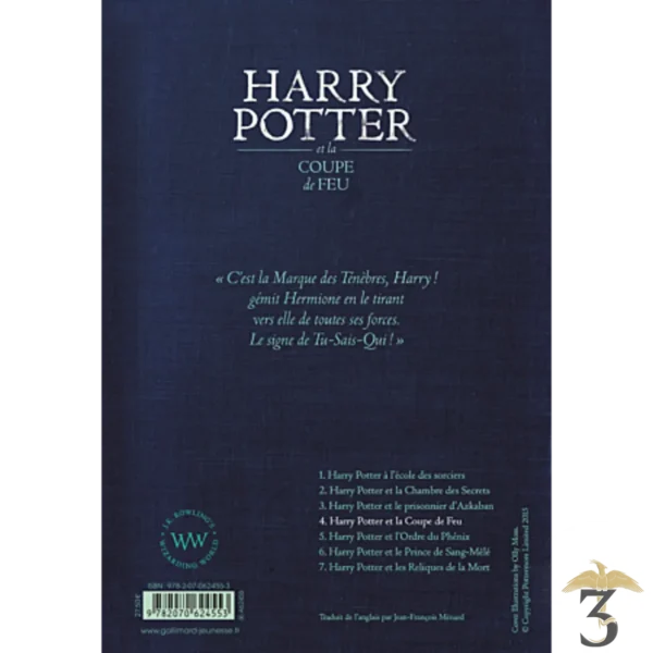 Harry potter tome 4 – harry potter et la coupe de feu grand format – édition 2017 - Les Trois Reliques, magasin Harry Potter - Photo N°2