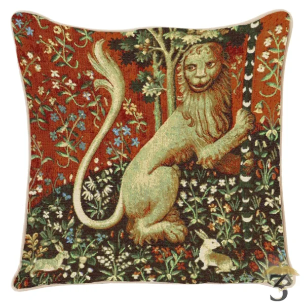 Housse de coussin dame à la licorne – le lion - Les Trois Reliques, magasin Harry Potter - Photo N°1