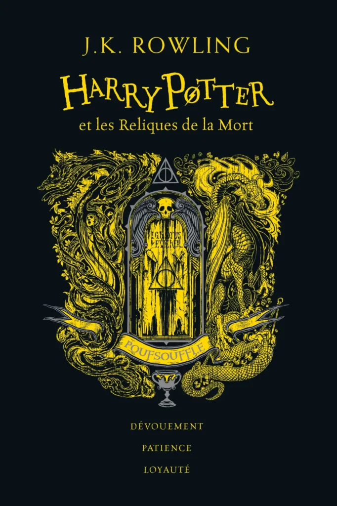 HP7_Poufsouffle Les4maisons  boutique harry potter chez les 3 Reliques Gallimard