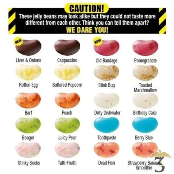 JELLY BELLY BEANBOOZLED 45G en vente au magasin Harry Potter Les Trois Reliques, photo N°2