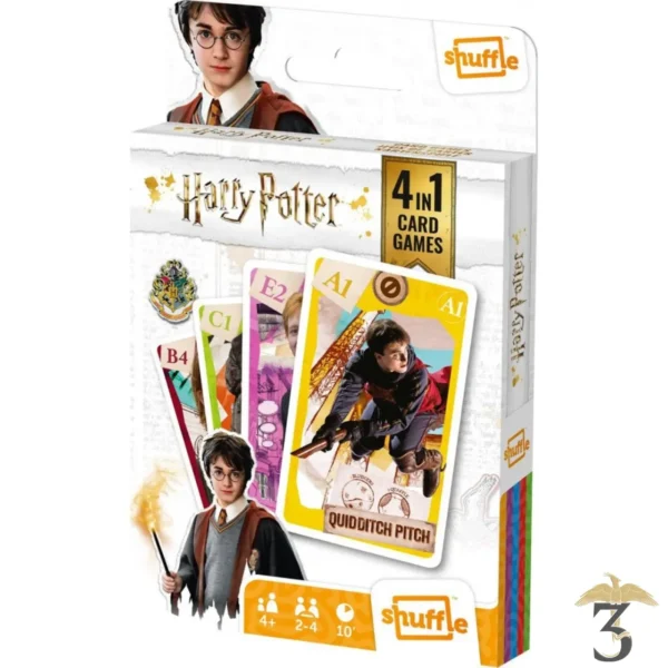 Jeu de Carte Harry Potter 4 en 1 - Les Trois Reliques, magasin Harry Potter - Photo N°1