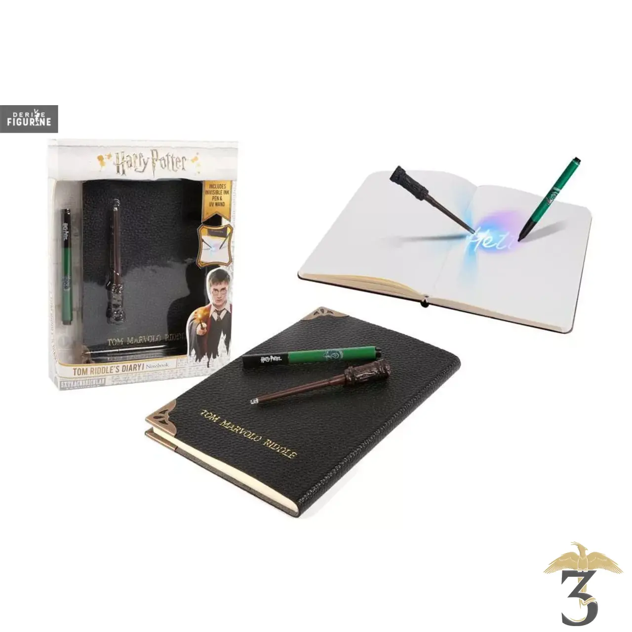 Journal de tom jedusor avec stylo encre invisible - Les Trois Reliques, magasin Harry Potter - Photo N°2