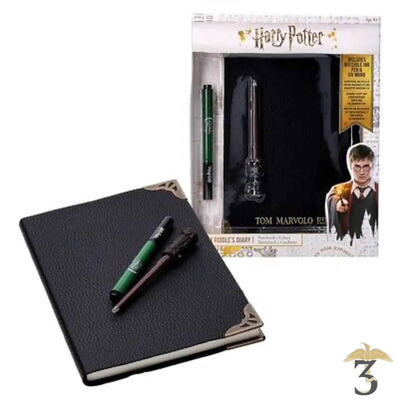 Journal de tom jedusor avec stylo encre invisible - Les Trois Reliques, magasin Harry Potter - Photo N°3