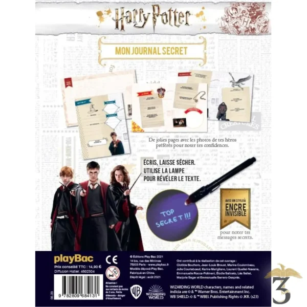 Journal secret poudlard + encre invisible - Les Trois Reliques, magasin Harry Potter - Photo N°2