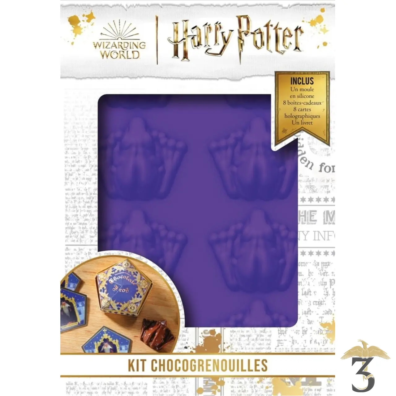 Kit de pâtisserie et moules chocogrenouilles - Les Trois Reliques, magasin Harry Potter - Photo N°1