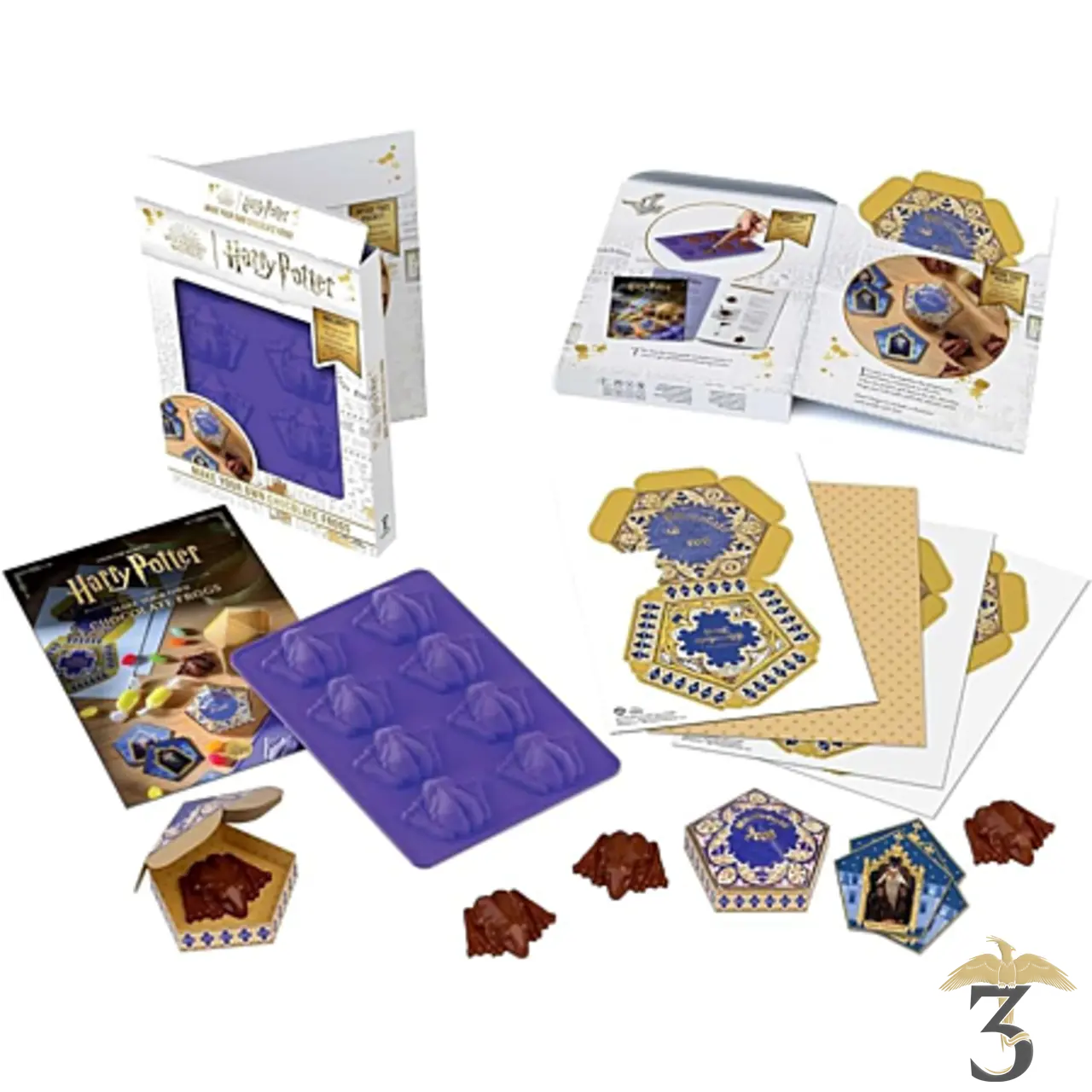 Kit de pâtisserie et moules chocogrenouilles - Les Trois Reliques, magasin Harry Potter - Photo N°2