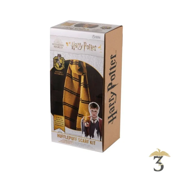 KIT SPECIAL TRICOT ECHARPE POUFSOUFFLE - Les Trois Reliques, magasin Harry Potter - Photo N°1