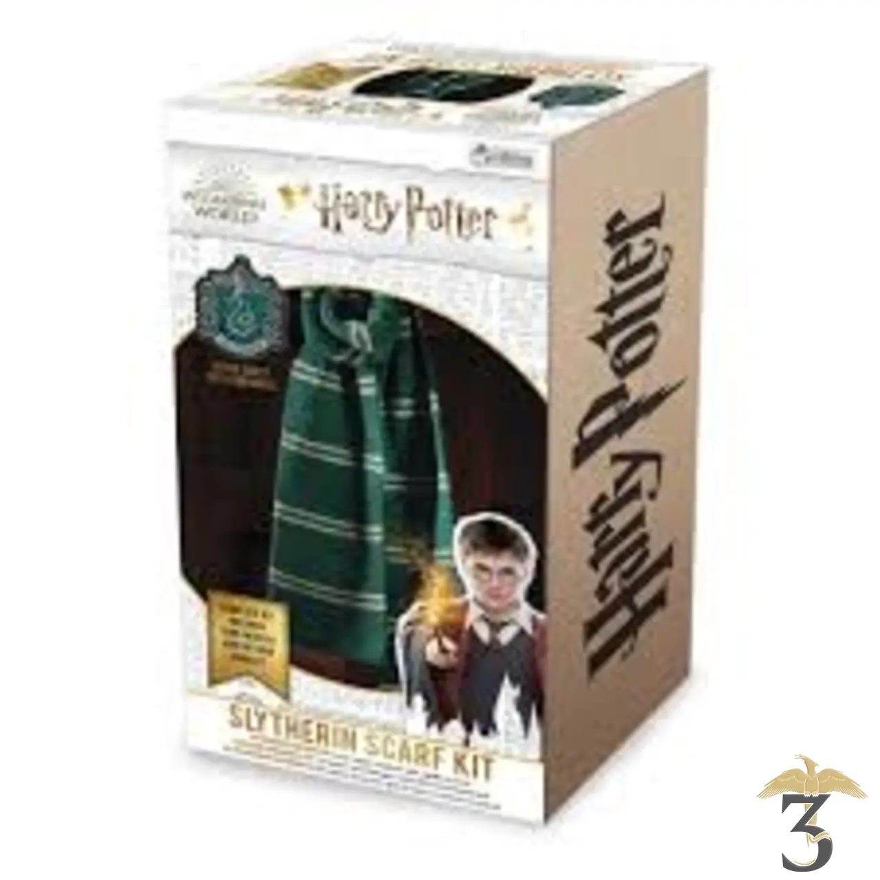 Kit spécial tricot écharpe serpentard - Les Trois Reliques, magasin Harry Potter - Photo N°1