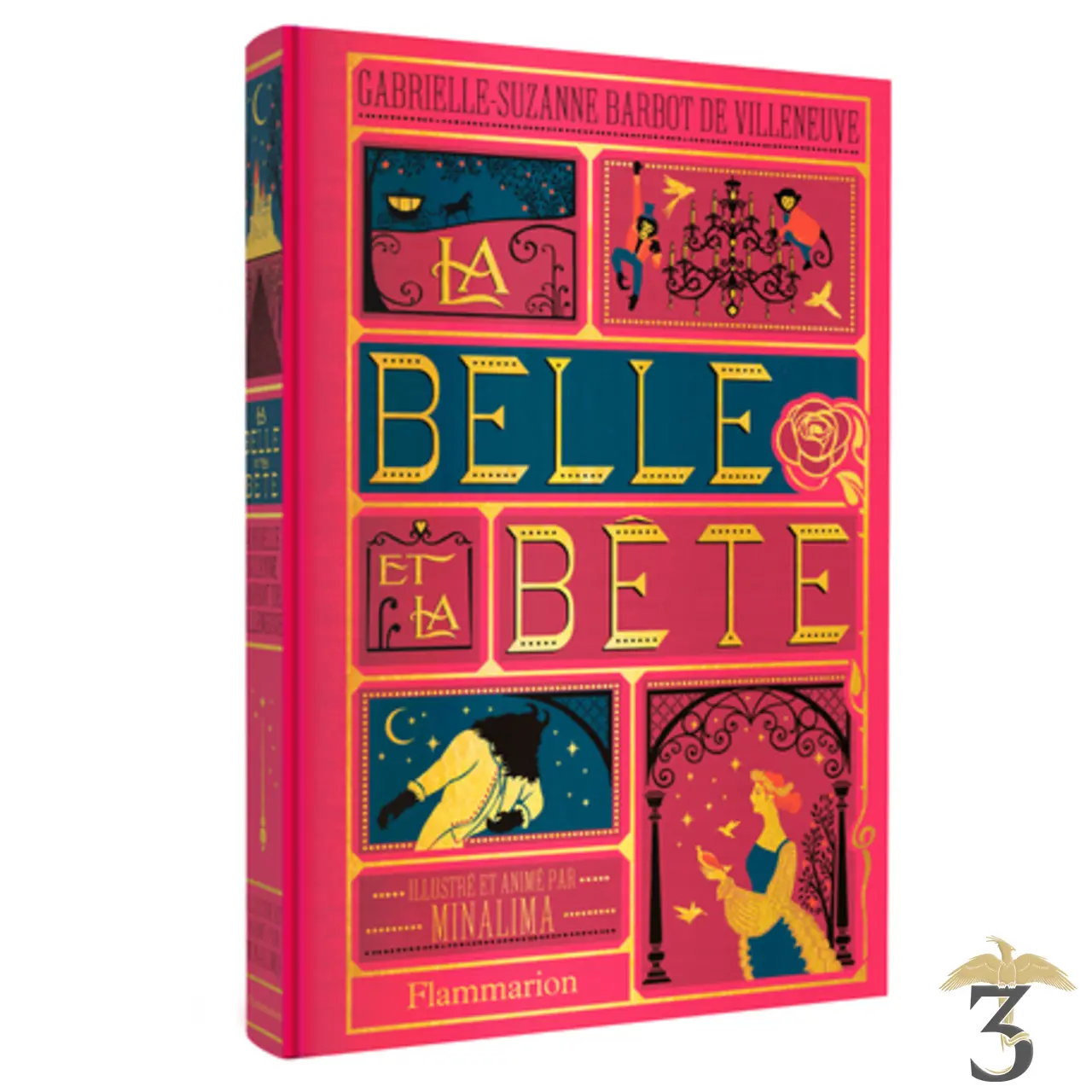La belle et la bete illustre par minalima - Les Trois Reliques, magasin Harry Potter - Photo N°1