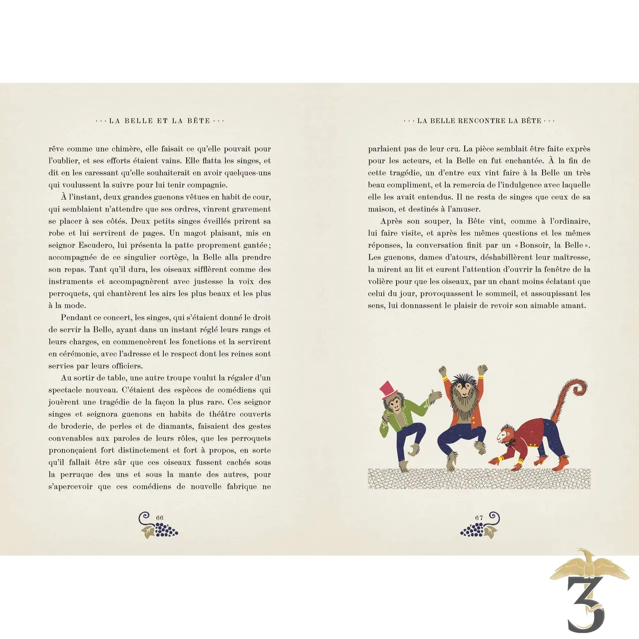 La belle et la bete illustre par minalima - Les Trois Reliques, magasin Harry Potter - Photo N°4