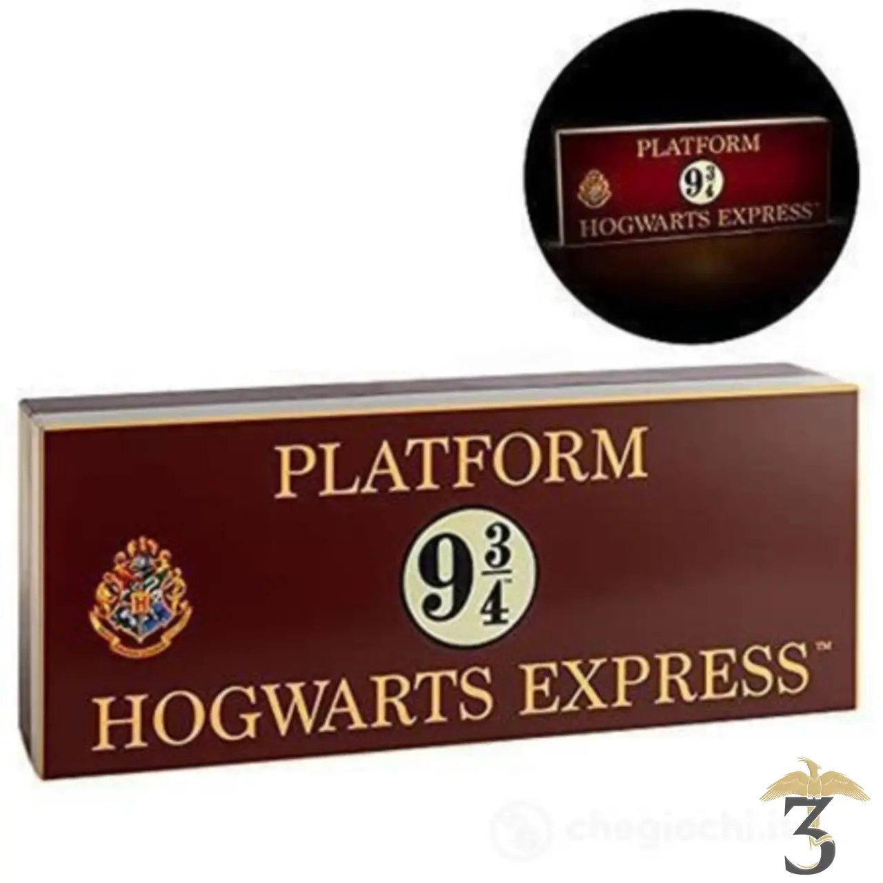 Lampe logo 9 3/4 - Les Trois Reliques, magasin Harry Potter - Photo N°2