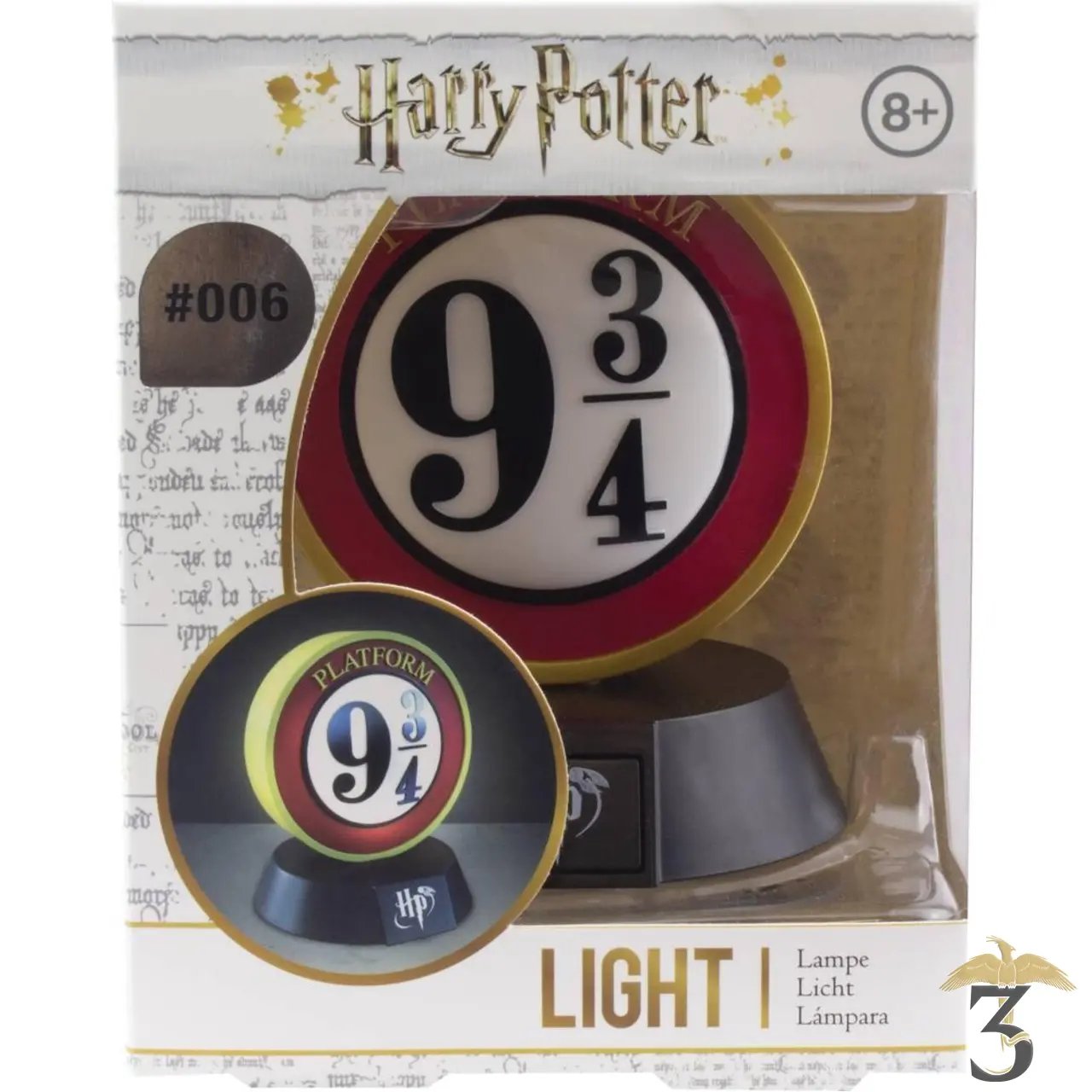Lampe plateforme 9/34 - Les Trois Reliques, magasin Harry Potter - Photo N°2