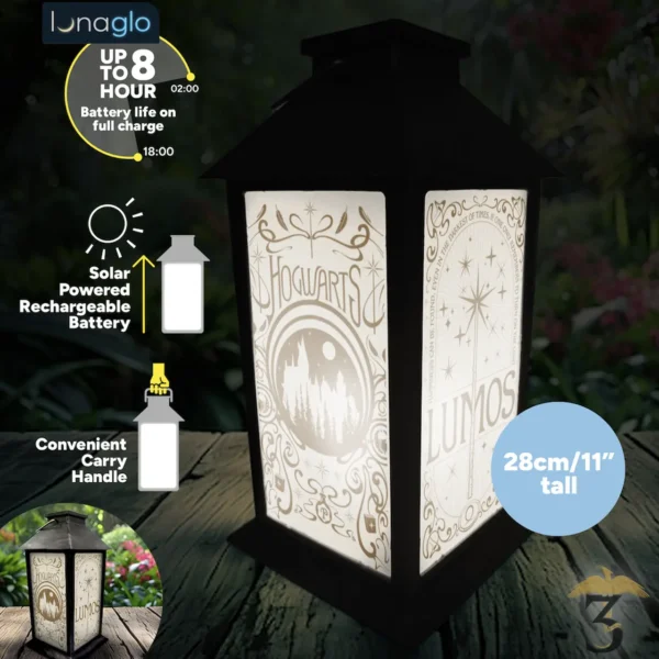 Lanterne solaire extérieure lumos 28cm – harry potter - Les Trois Reliques, magasin Harry Potter - Photo N°2