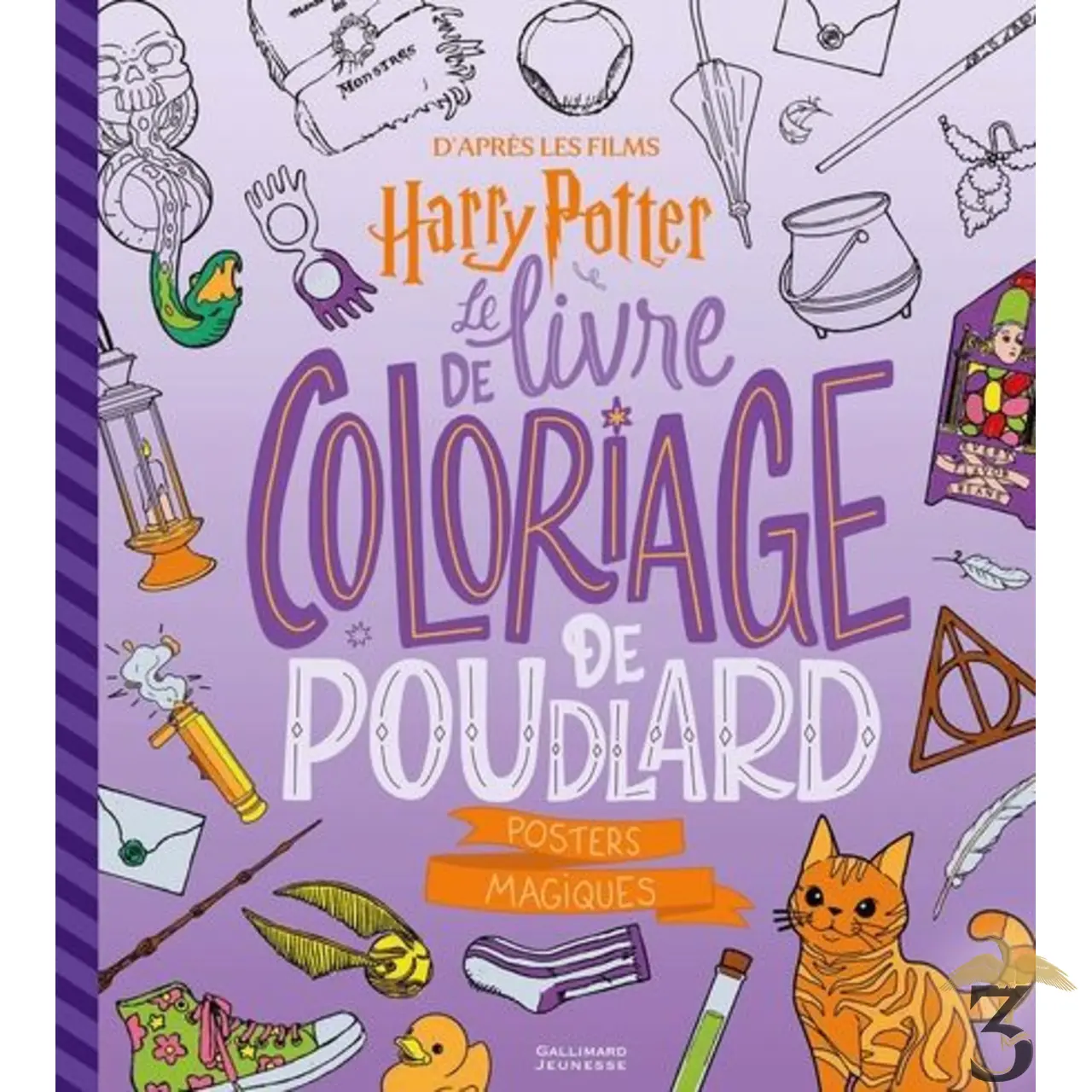 Le livre de coloriage de poudlard – posters magiques - Les Trois Reliques, magasin Harry Potter - Photo N°1