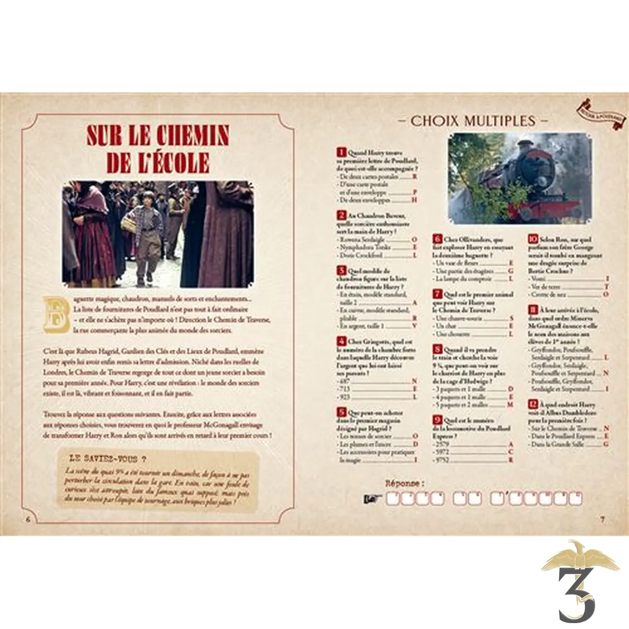 Le livre de jeux officiel harry potter - Les Trois Reliques, magasin Harry Potter - Photo N°3