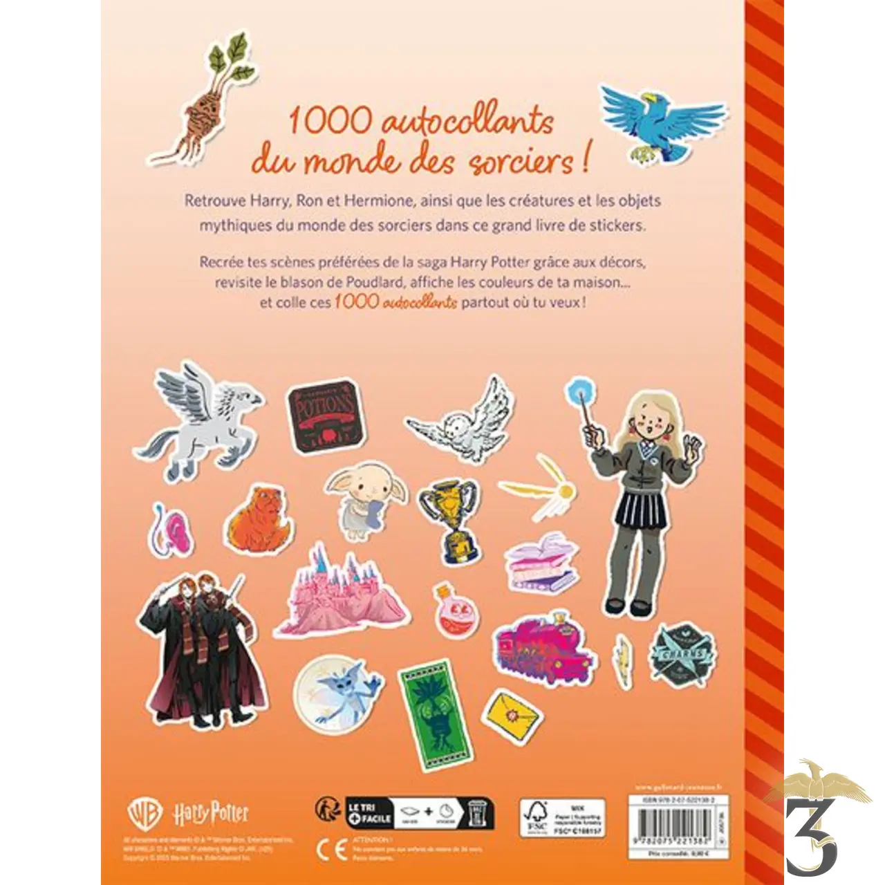 Le livre de stickers de poudlardd – 1000 autocollants officiels - Les Trois Reliques, magasin Harry Potter - Photo N°2
