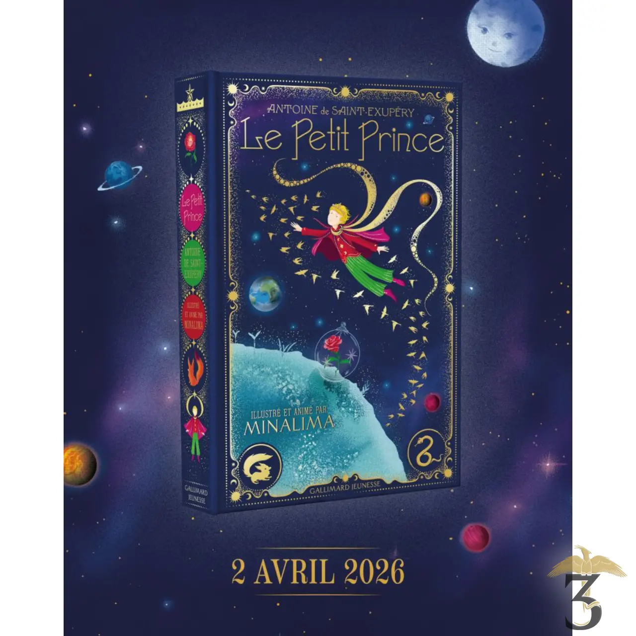 Le petit prince édition illustré par minalima - Les Trois Reliques, magasin Harry Potter - Photo N°1