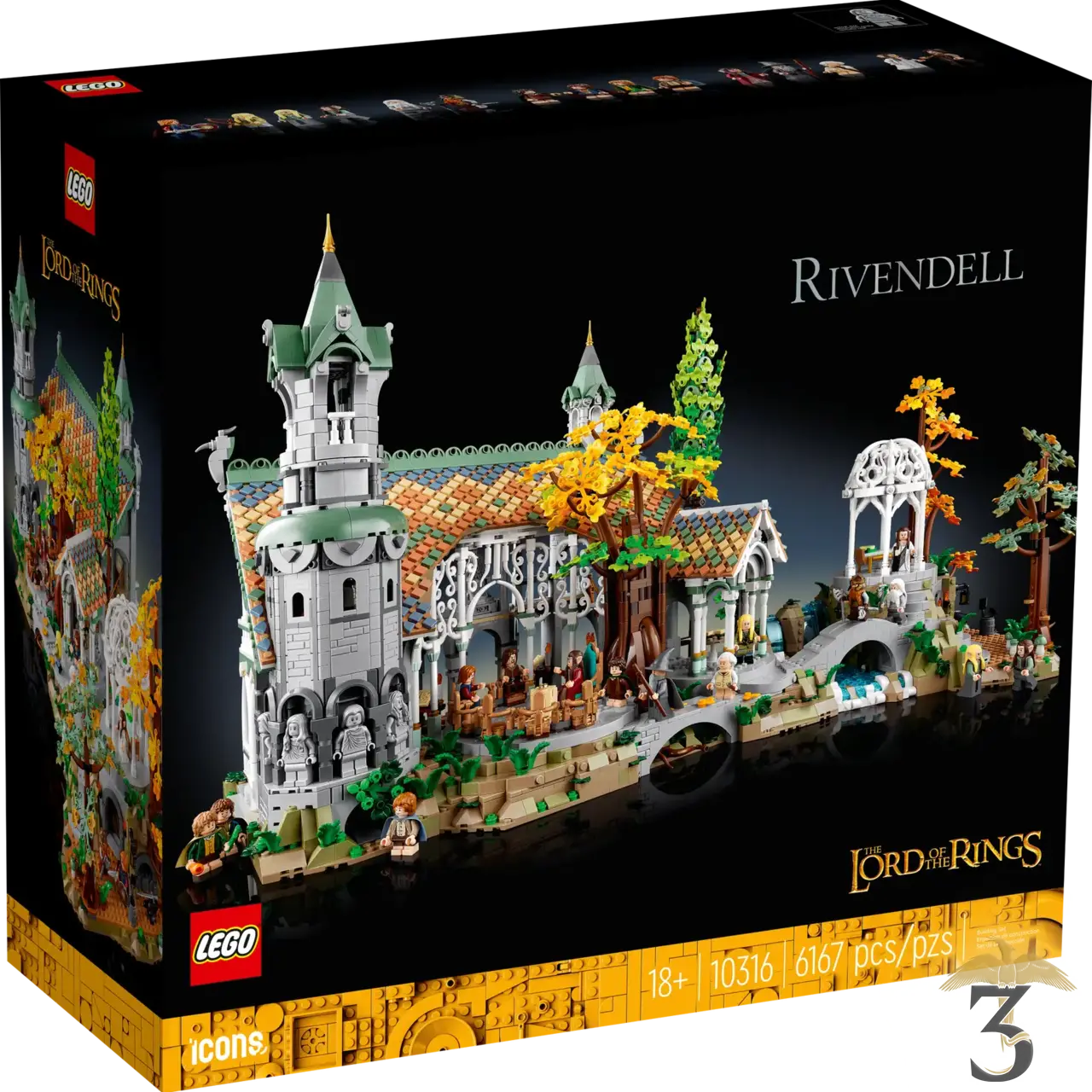 Lego 10316 le seigneur des anneaux : fondcombe - Les Trois Reliques, magasin Harry Potter - Photo N°1