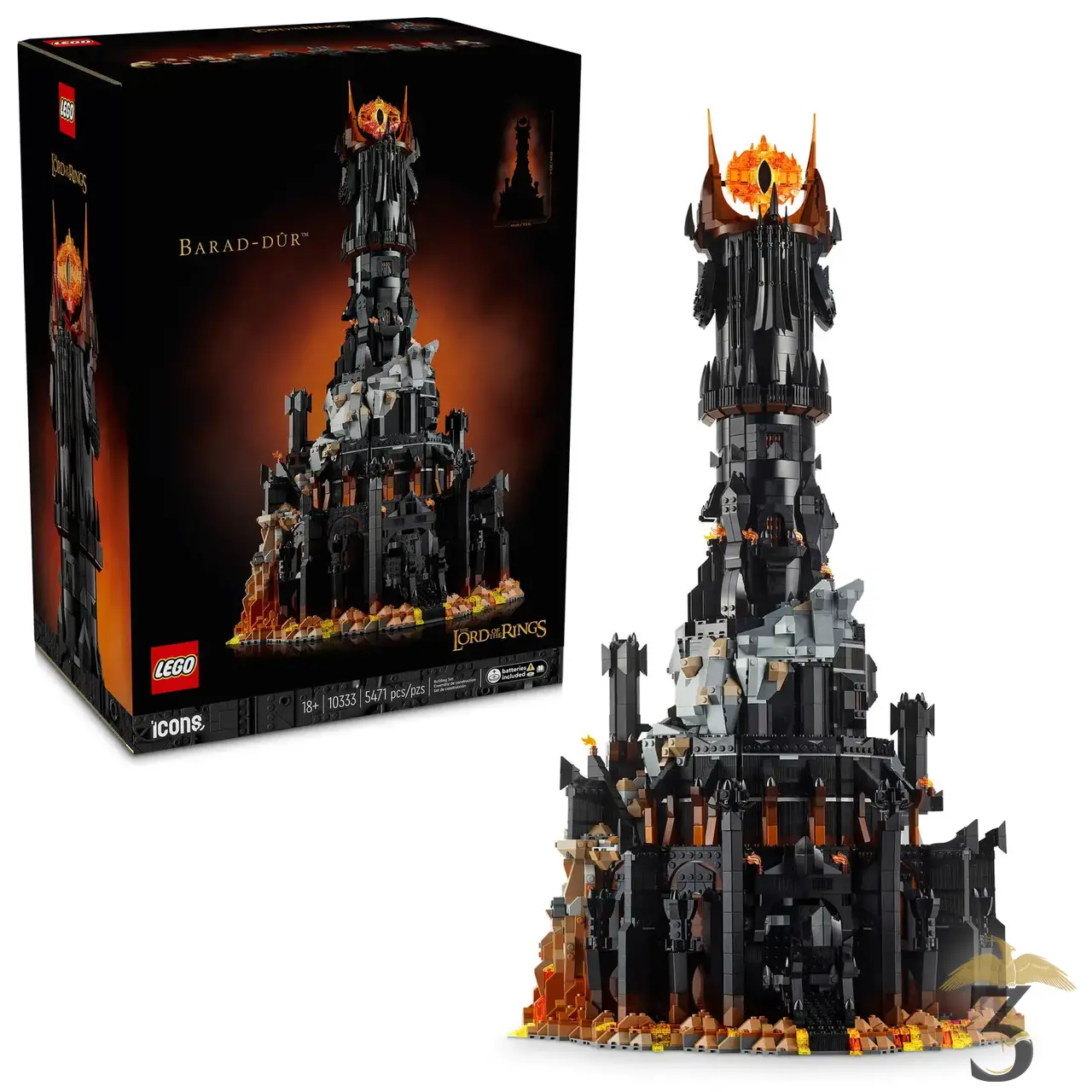 Lego 10333 – le seigneur des anneaux : barad-dûr - Les Trois Reliques, magasin Harry Potter - Photo N°1