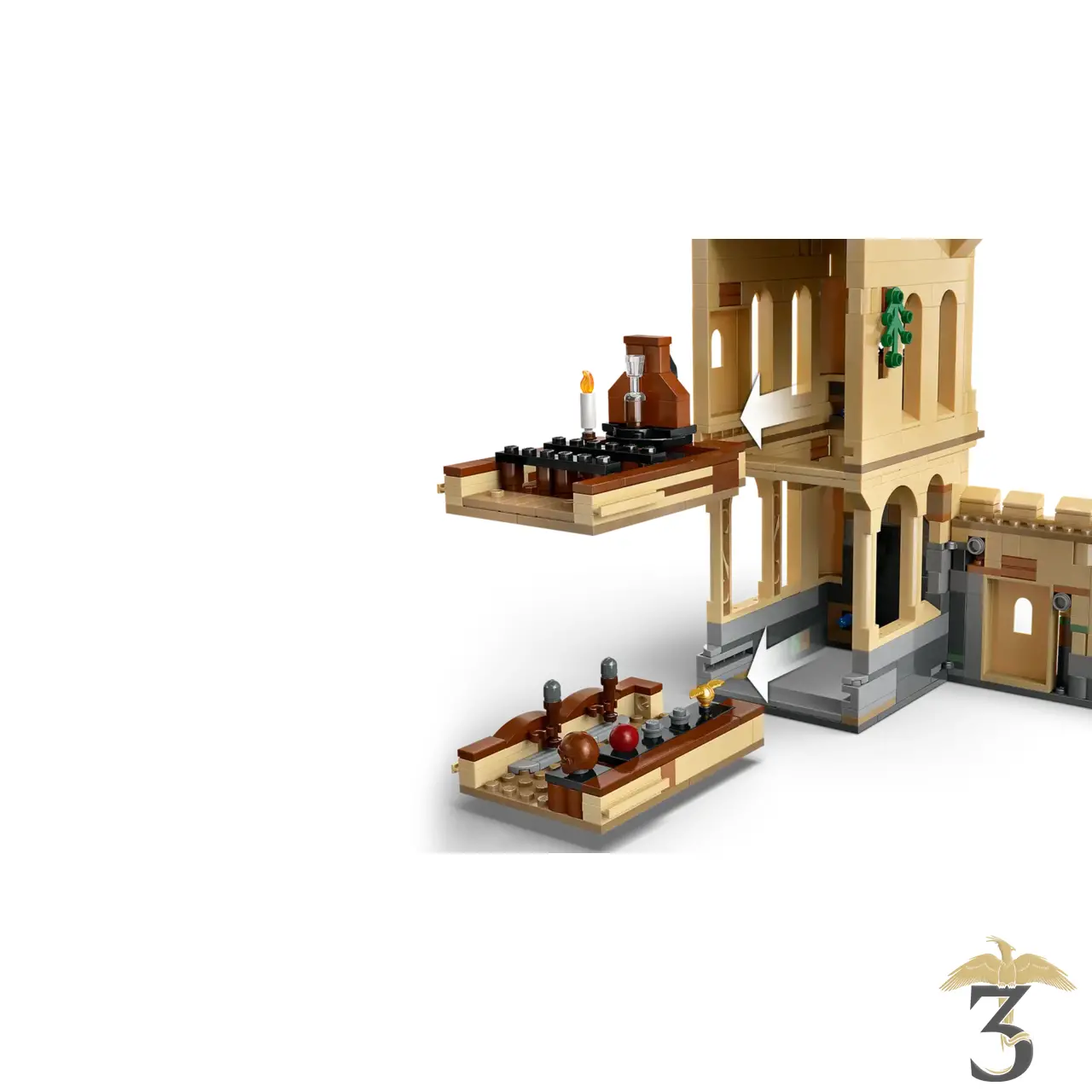 Lego 76447 le château de poudlard : les cours de vol - Les Trois Reliques, magasin Harry Potter - Photo N°4