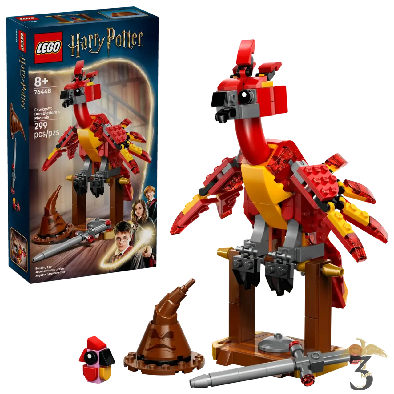 Lego 76448 fumseck : le phénix de dumbledore - Les Trois Reliques, magasin Harry Potter - Photo N°1