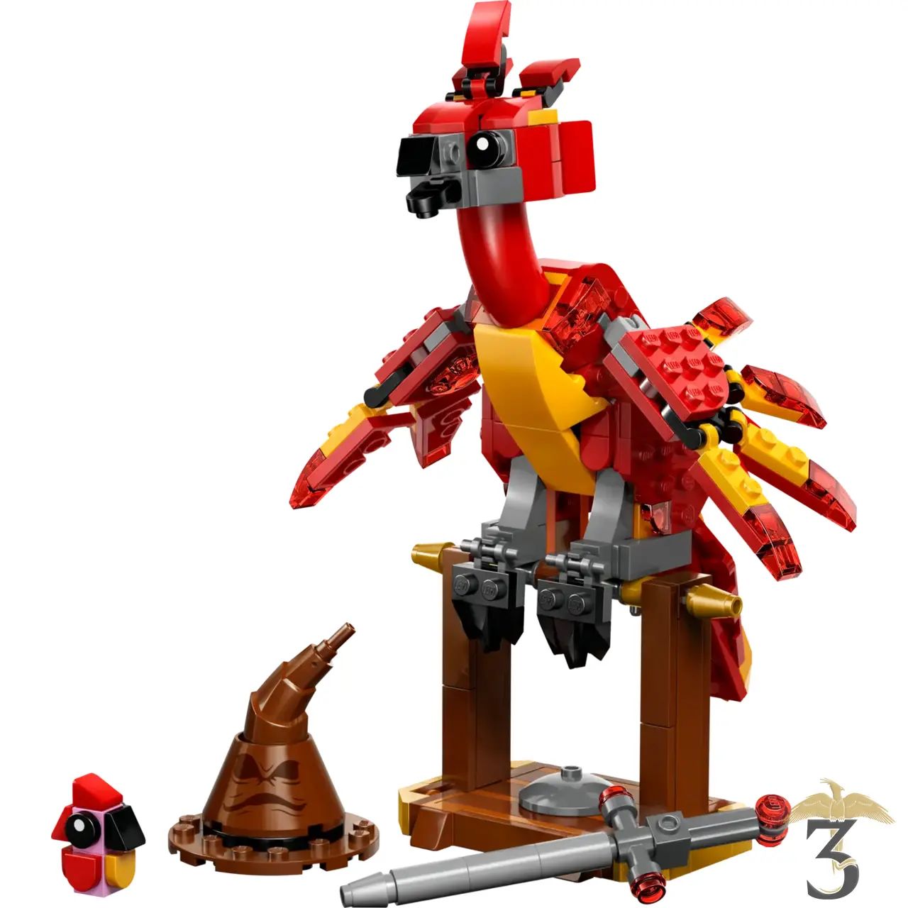 Lego 76448 fumseck : le phénix de dumbledore - Les Trois Reliques, magasin Harry Potter - Photo N°2