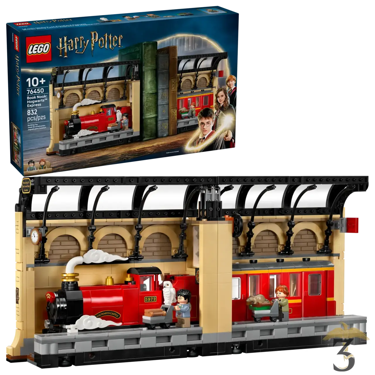 Lego 76450 book nook : le poudlard express - Les Trois Reliques, magasin Harry Potter - Photo N°1