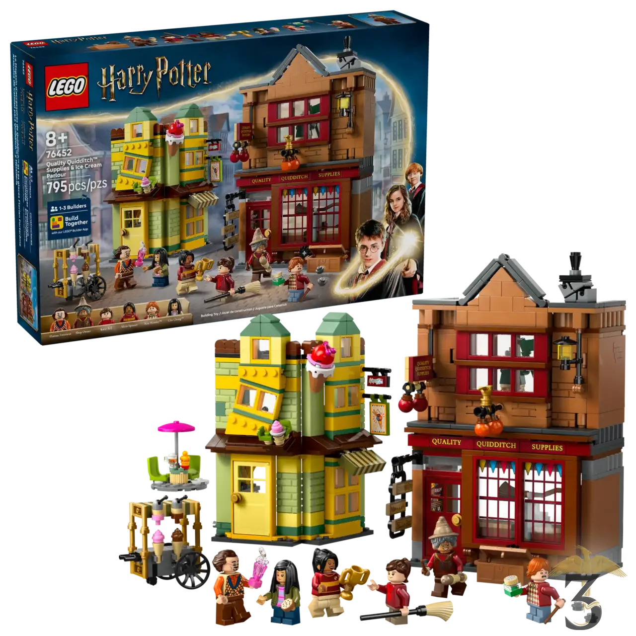 Lego 76452 magasin d´accessoires de quidditch et marchand de glaces - Les Trois Reliques, magasin Harry Potter - Photo N°1