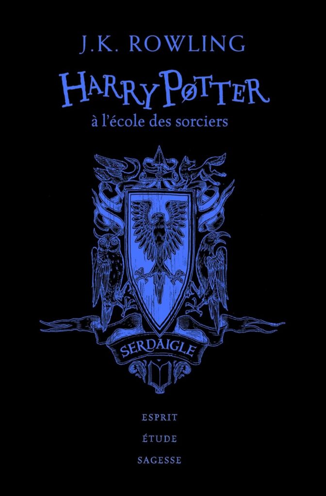 Les 4 maisons Serdaigle  boutique harry potter chez les 3 Reliques Gallimard