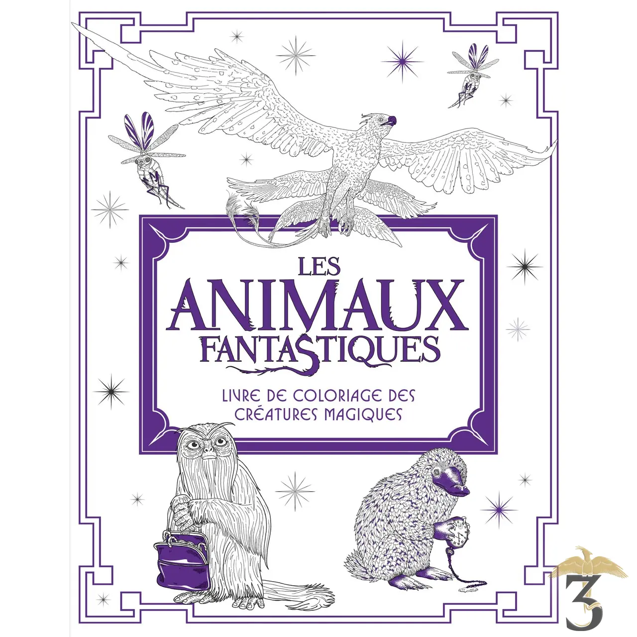 Harry Potter Créatures magiques : Livre de coloriage [ Coloring Book ]  (French Edition)