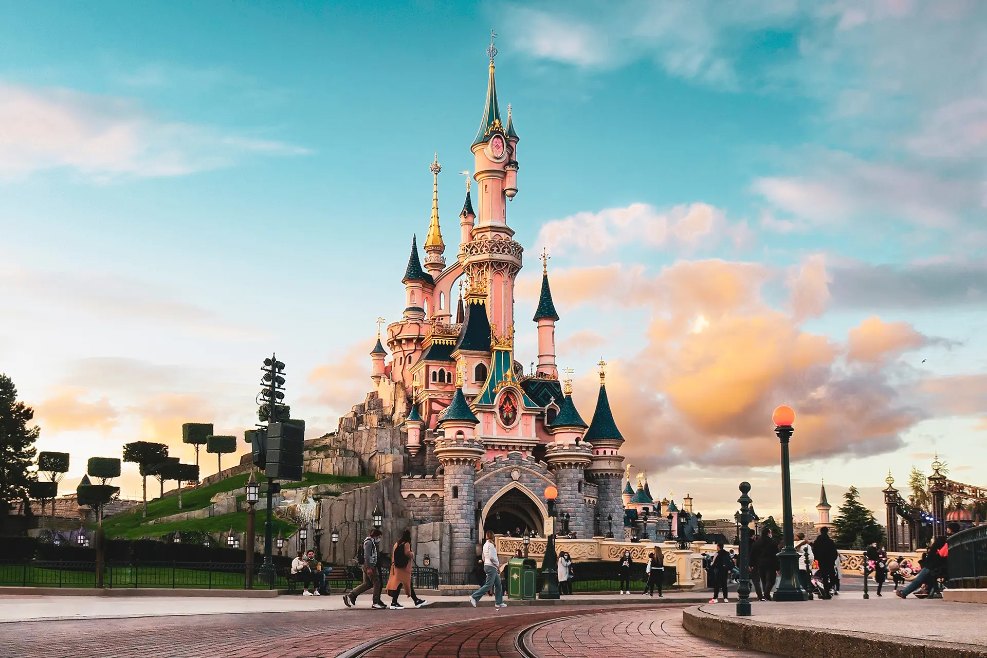 Cache Oreilles Princesses Disneyland Paris Disney rose hiver