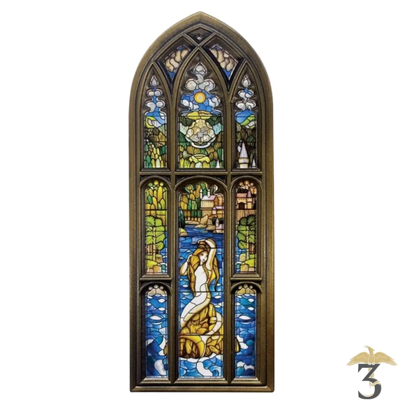 Lingot collector vitrail sirène - Les Trois Reliques, magasin Harry Potter - Photo N°1
