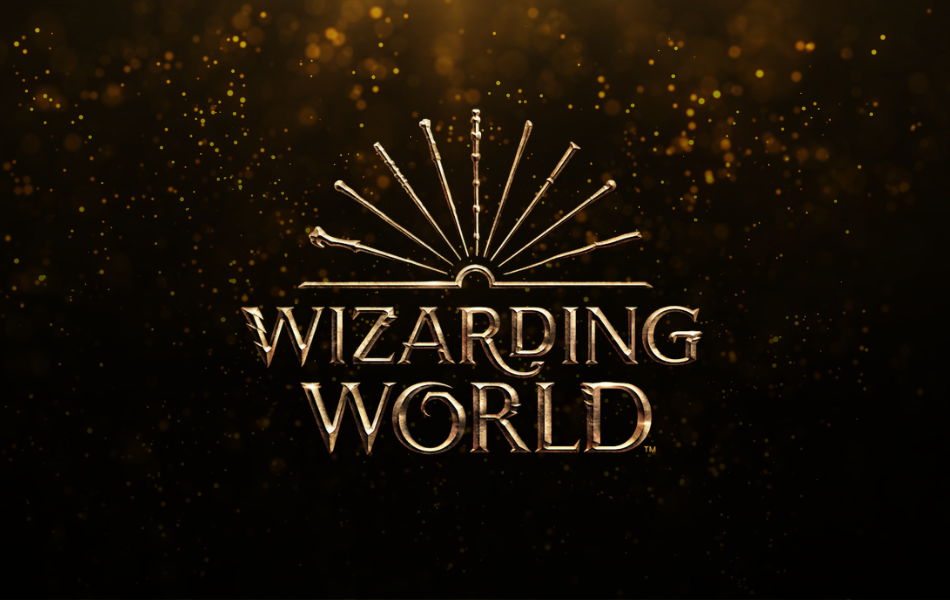 Logo Wizarding World, marque officielle identifiant les produits Harry Potter sous licence Warner Bros