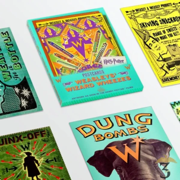 LOT 20 CARTES POSTALES THE WEASLEY WIZARD MINALIMA - Les Trois Reliques, magasin Harry Potter - Photo N°1