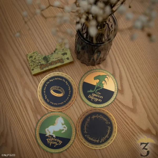 Lot de 4 sous-verres – le seigneur des anneaux - Les Trois Reliques, magasin Harry Potter - Photo N°4