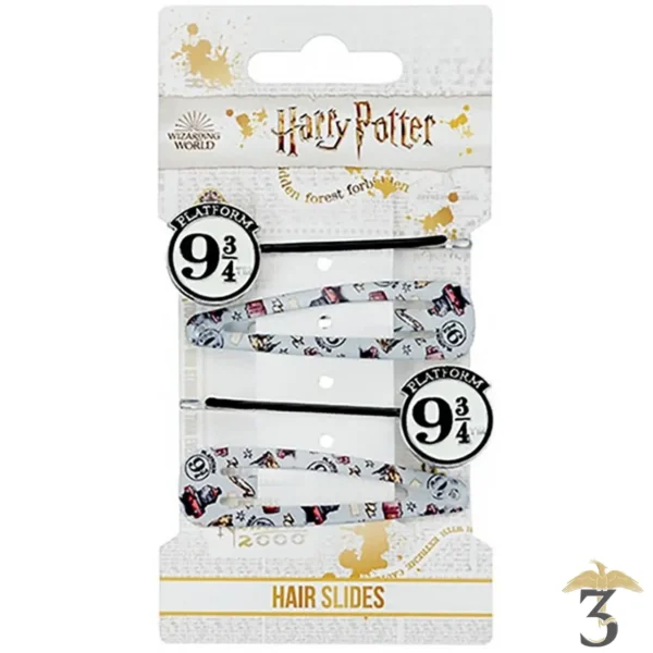 Lot de barrettes "Quai 9 3/4" - Les Trois Reliques, magasin Harry Potter - Photo N°2