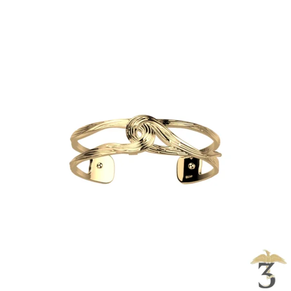 Manchette présage dorée avec cuir – les georgettes x harry potter - Les Trois Reliques, magasin Harry Potter - Photo N°3